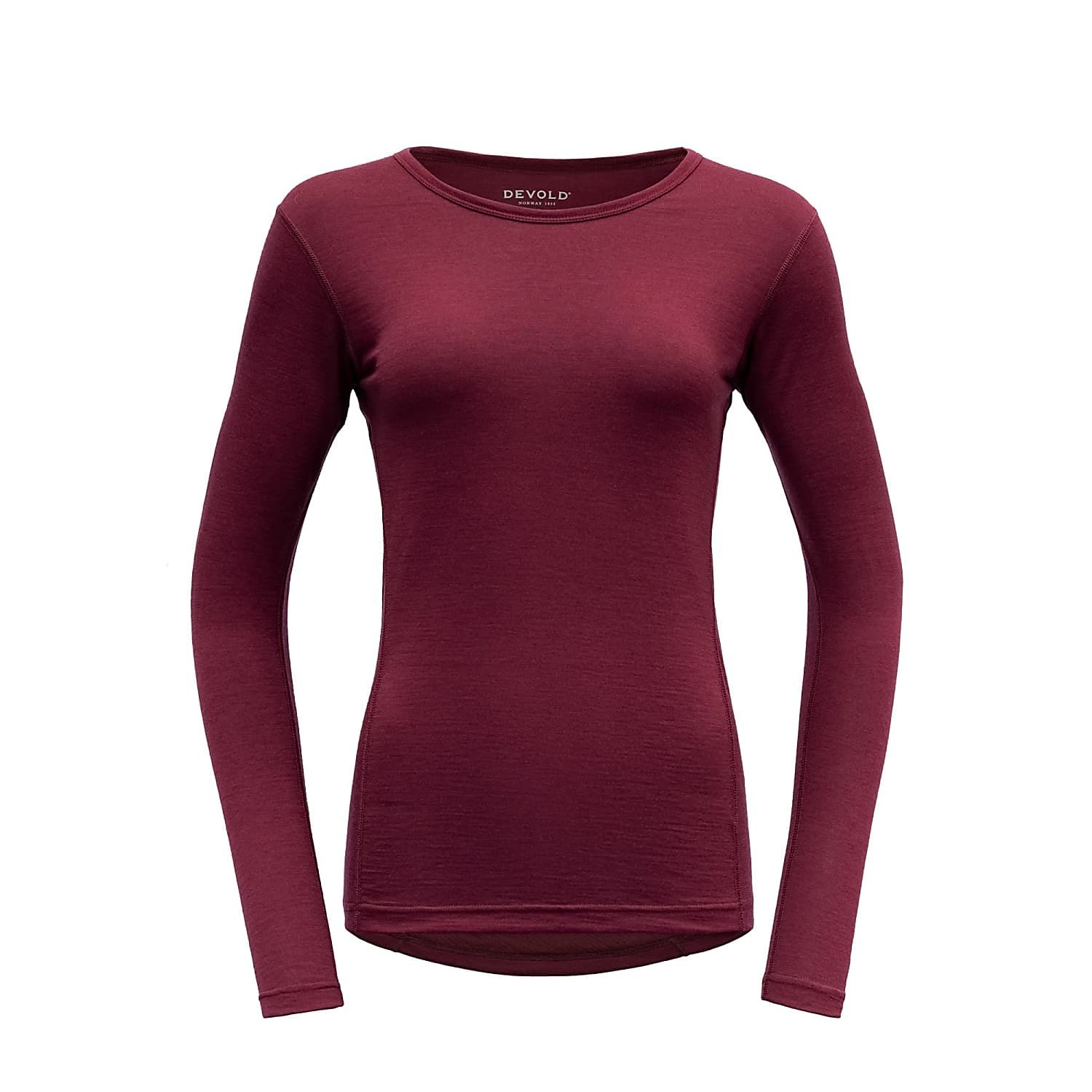 Devold Women's Breeze Merino 150 Shirt XL Beetroot