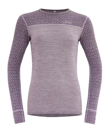 Devold Women's Kvitegga Merino 230 Shirt XL Orchid
