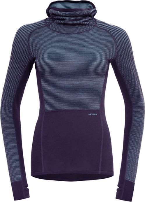 Devold Tuvegga Merino Woman Reversible Hoodie XS Lilac