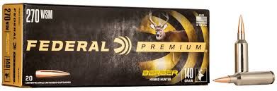 Federal Premium Berger Hybrid Hunter .270 WSM 140 Grain