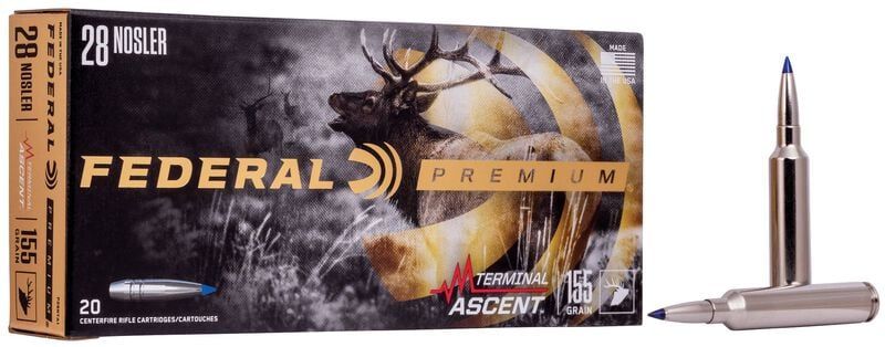 Federal Terminal Ascent, 28 Nosler, 155 Grain