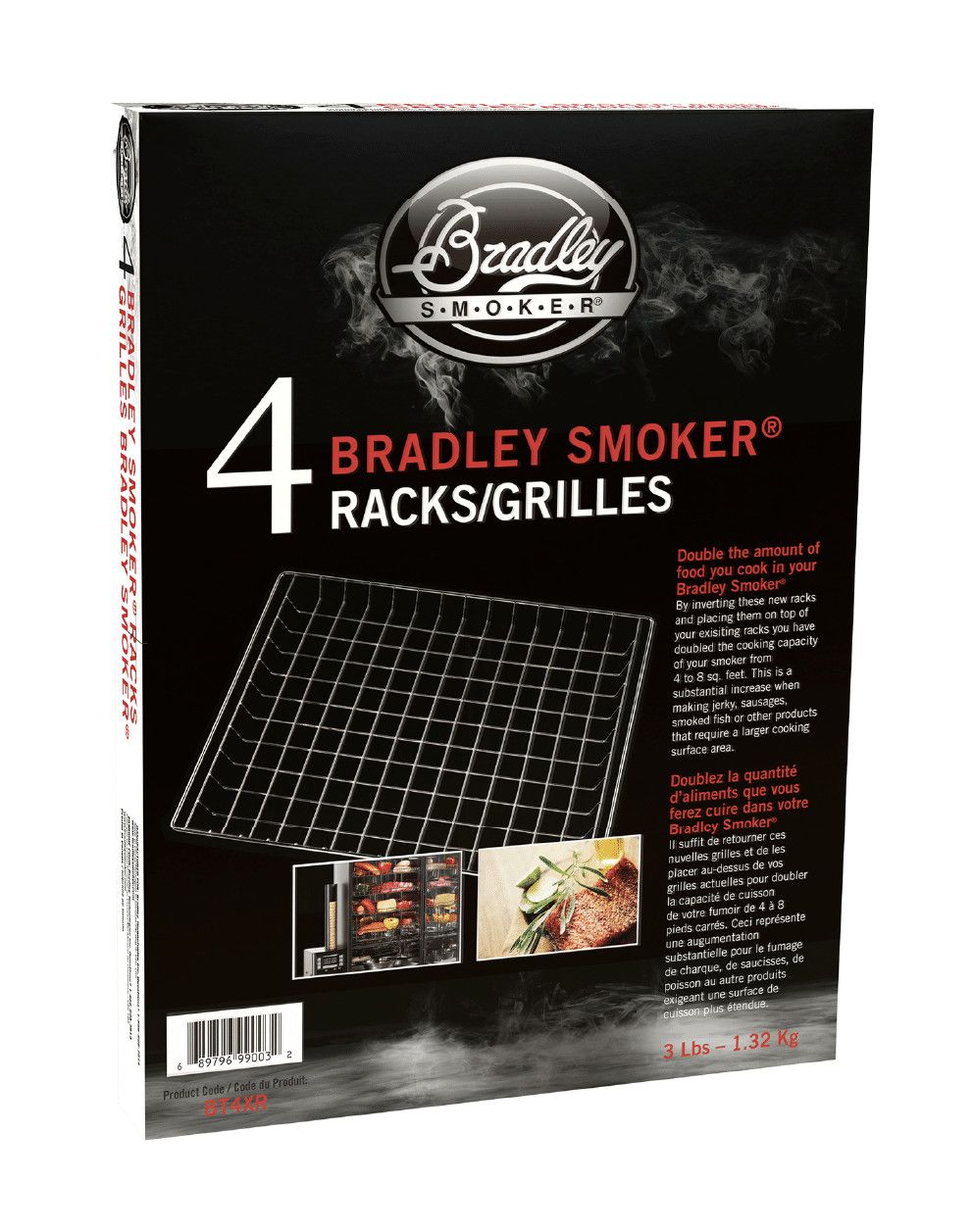 Bradley Stainless Steel Replacement Smoker Racks, 2/Pack (standard size)