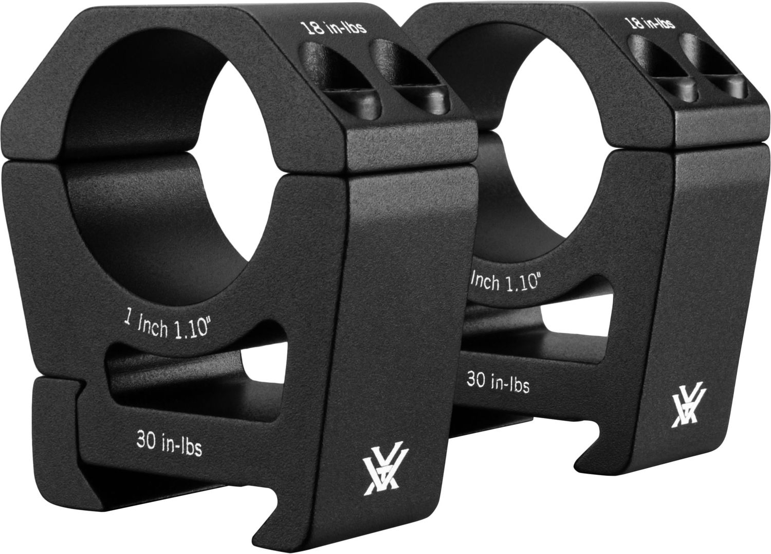 Vortex Sport Rings, Tube Size: 1", Height: Low (0.8")