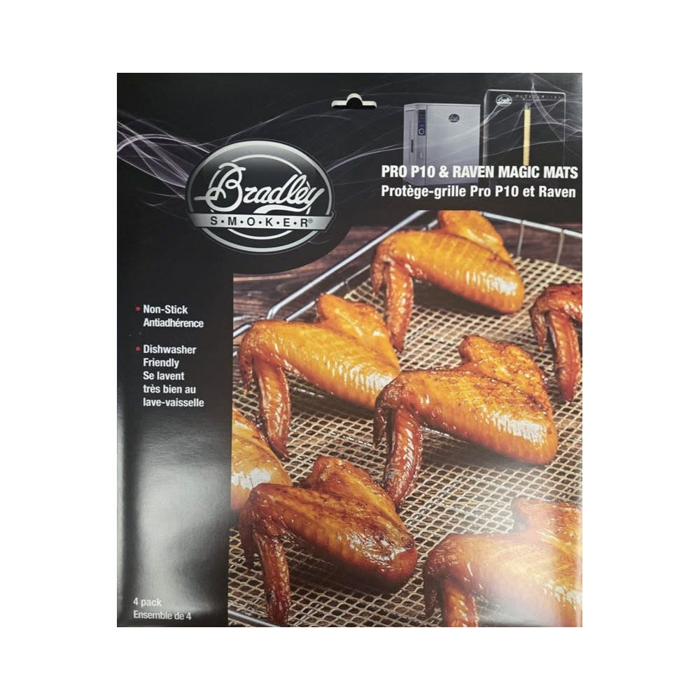 Bradley Non-Stick Mats for Raven and P10 Smokers , 4/Pack