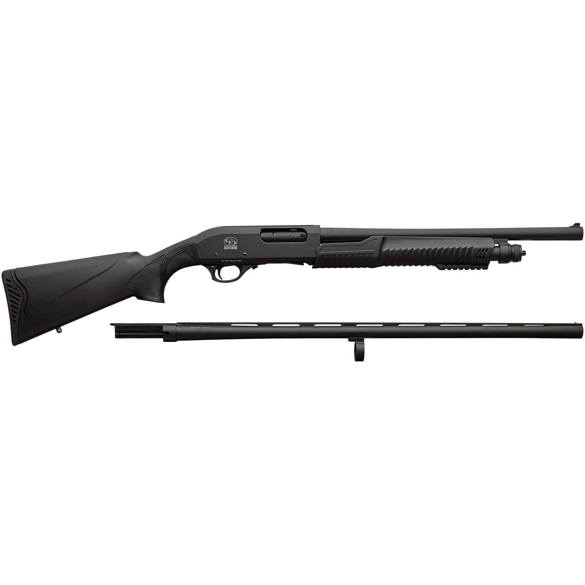Charles Daly 301 Pump Field Shotgun 2-Barrel Set 12 Gauge 3" 28" and 18.5" Barrels Black