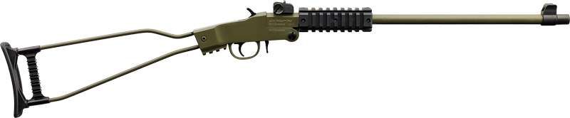 Chiappa Little Badger Break Action Rifle 22 LR 16.5" OD Green Synthetic Stock