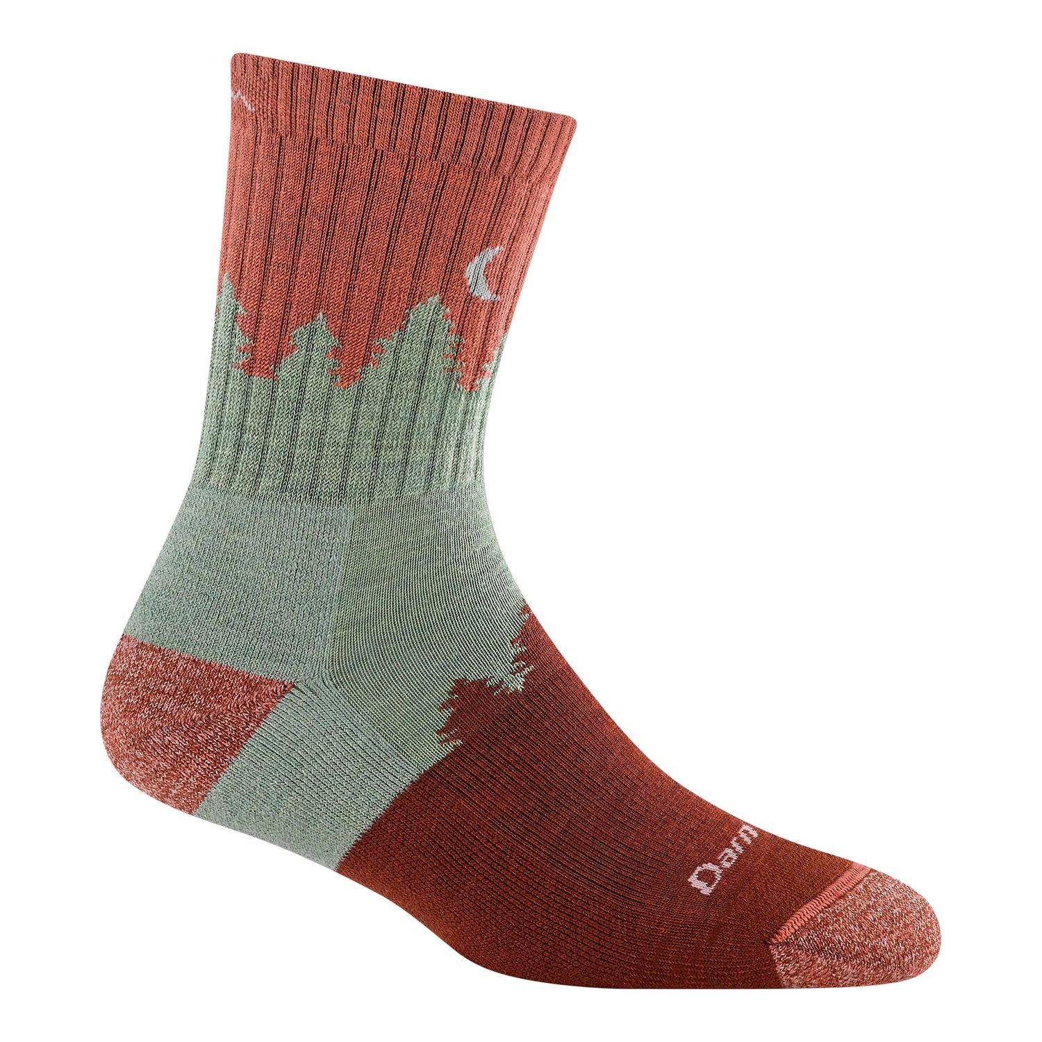 Darn Tough Women's Treeline Micro Crew Midweight Hiking Socks - Medium - Canyon