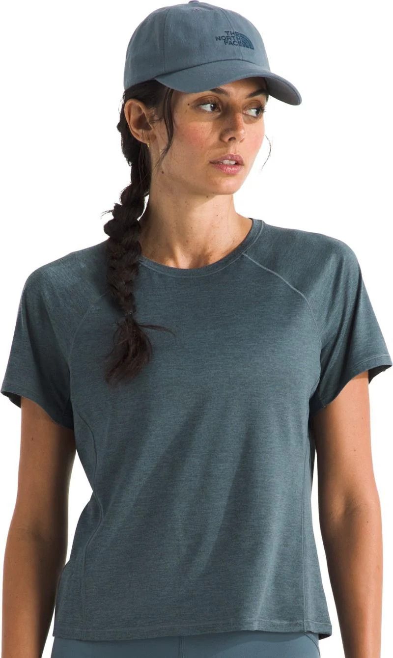 North Face Women's Jaida SS Tee, Size: Small, Colour: Granit Grey/Dark Heather
