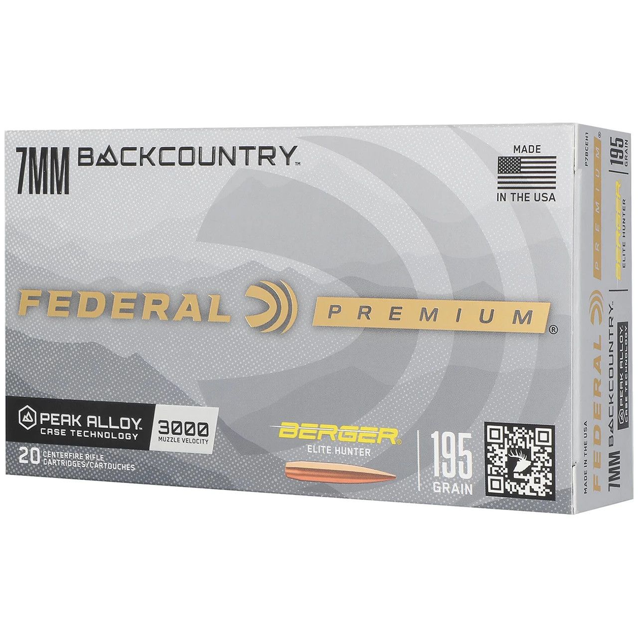 Federal Premium 7mm Backcountry 195 grain Berger Elite Hunter