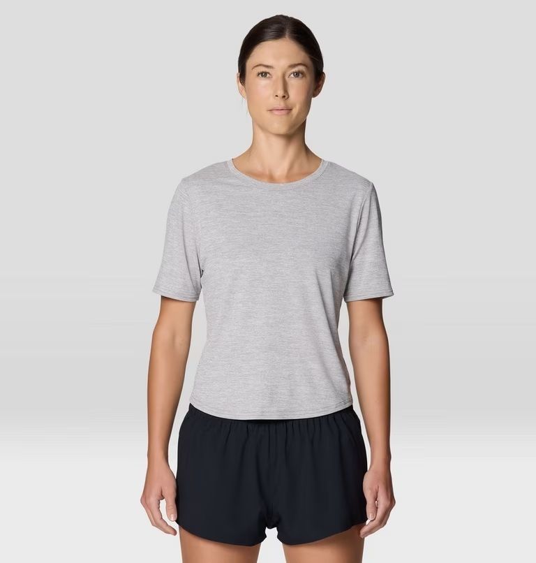 Mountain Hardwear Women's Sunblocker Short sleeve T-Shirt, Size: Small, Colour: Half Moon Grey
