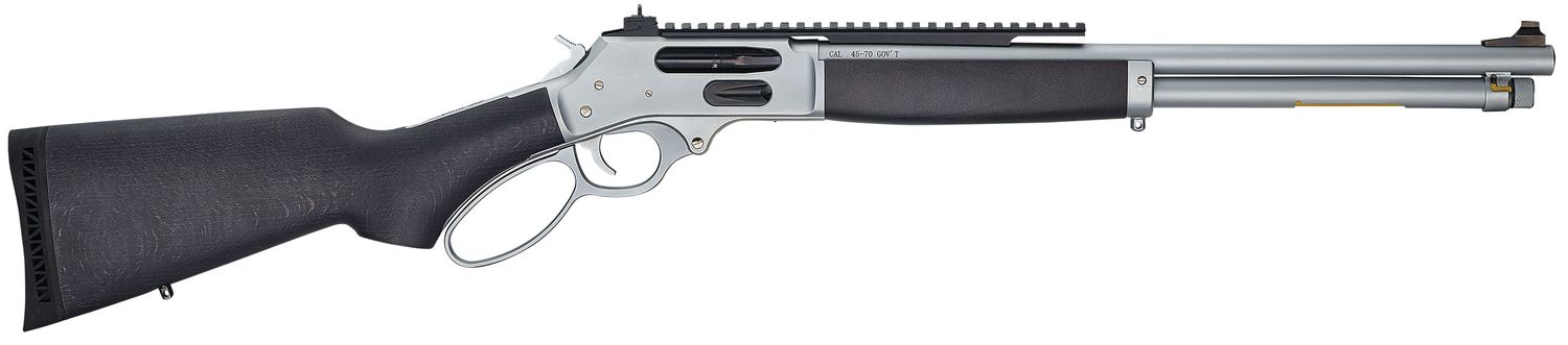 Henry All-Weather .45-70 Govt Stainless Lever Action Rifle Picatinny Rail Side Gate