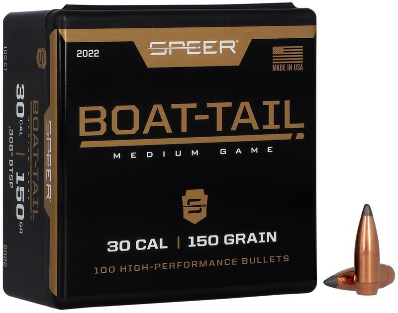 Speer Boat-Tail Rifle Bullet .308 - 150 Grain