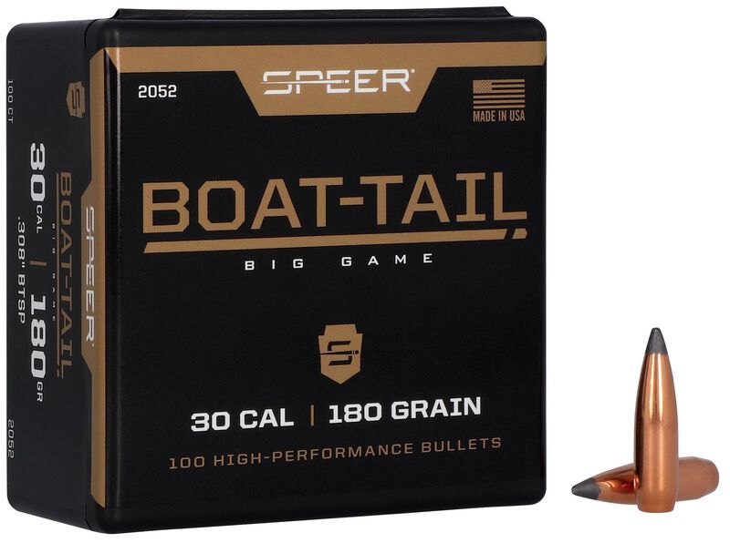 Speer Boat-Tail Rifle Bullet .308 - 180 Grain
