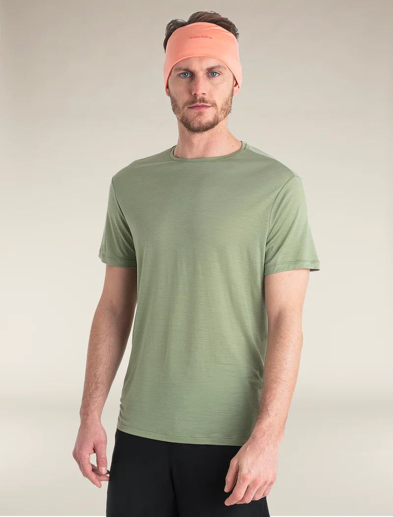 Icebreaker Men's Merino Blend 125 Cool-Lite Sphere Short Sleeve T-Shirt, Size: Small, Colour: Lichen
