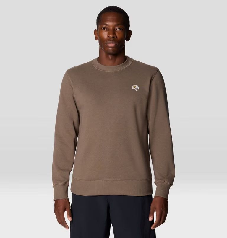 Mountain Hardwear Men's MHW Logo Pullover Crew, Size: Medium, Colour: Tierra