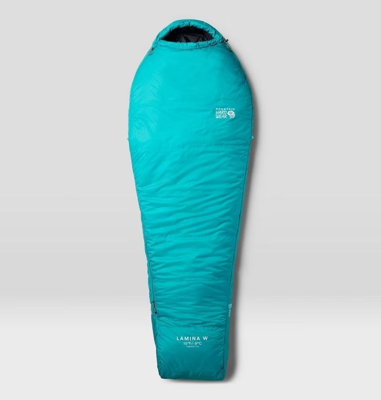 Mountain Hardwear Women's Lamina 15F/-9C Sleeping Bag Long, Color: Synth Green, Zipper: Right Hand