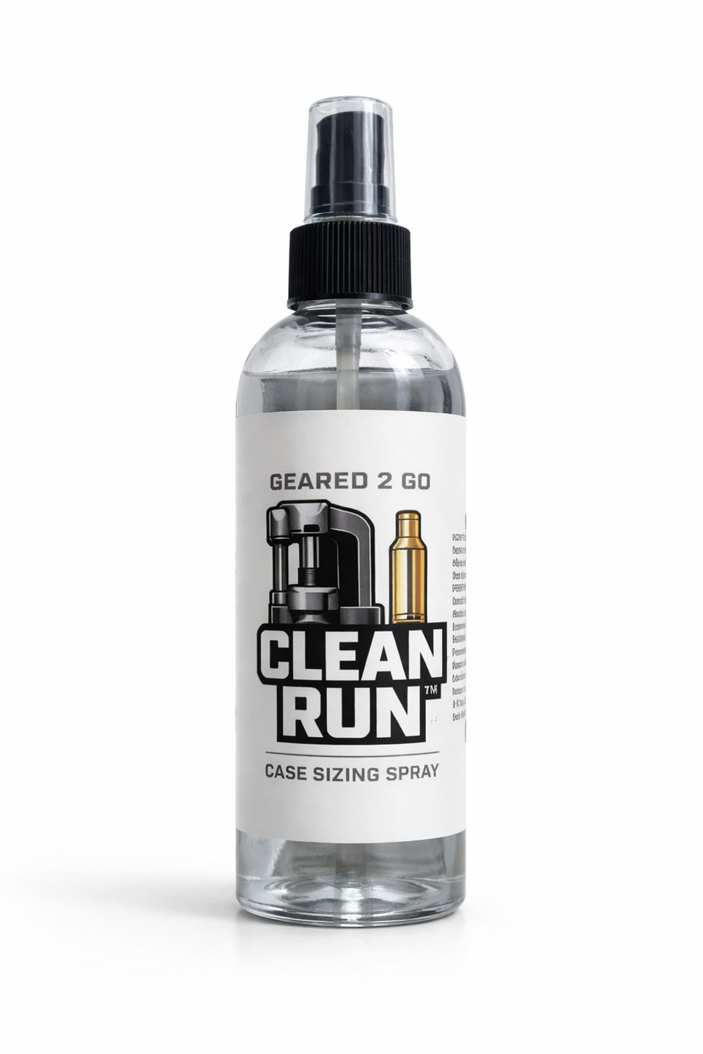 Clean Run Geared 2 Go Clean Run Case Sizing Spray