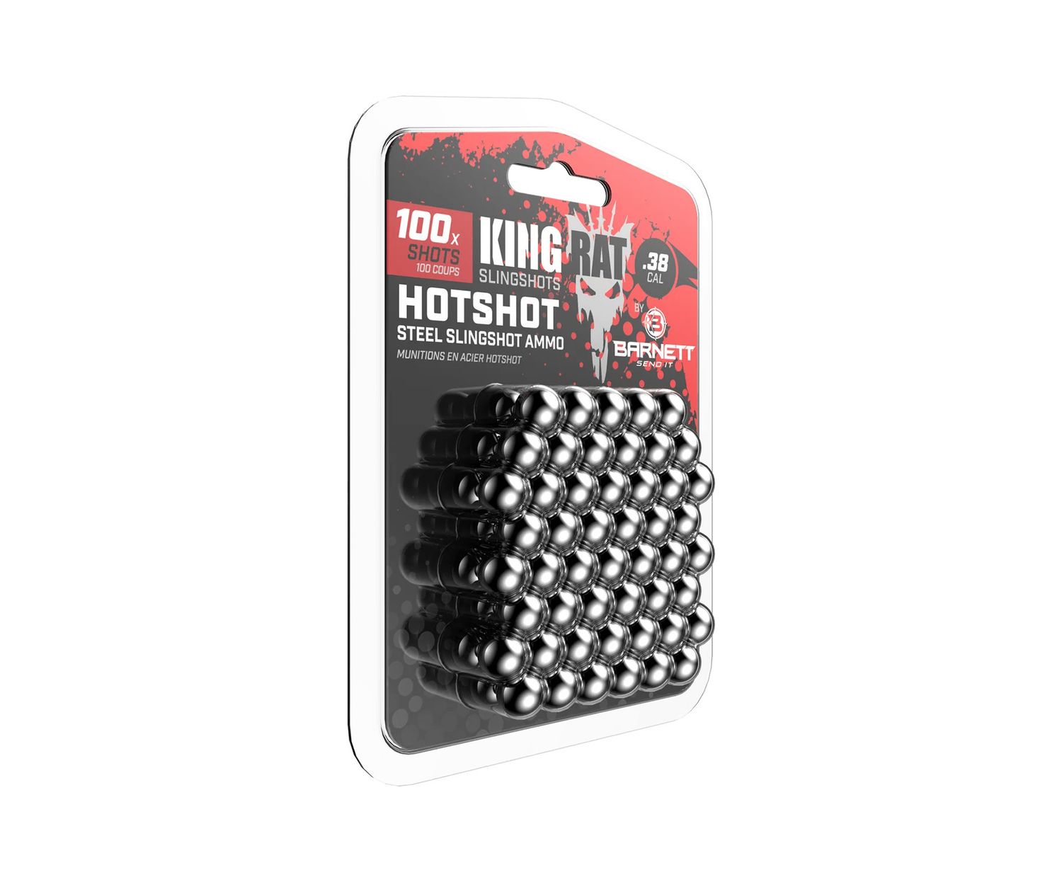 Barnett Hot Shot .38 Caliber Steel Slingshot Ammo 100 Count