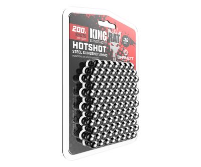 Barnett Hot Shot .38 Caliber Steel Slingshot Ammo 200 Count
