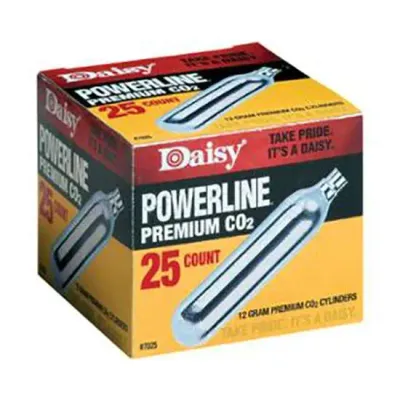 Daisy Powerline Premium CO2 12g Cartridges 25 Pack