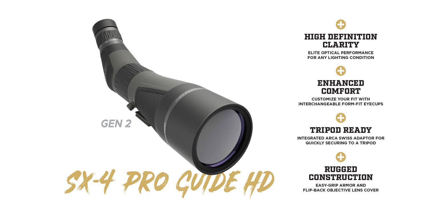 Leupold SX-4 Pro Guide HD Gen 2 20-60x85 Angled Spotting Scope