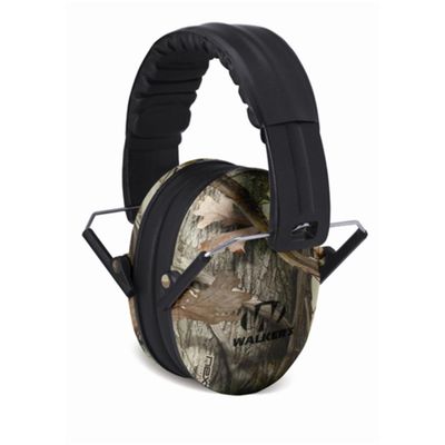 Walkers Game Ear Pro Low Profile Kids Folding Muff Camo