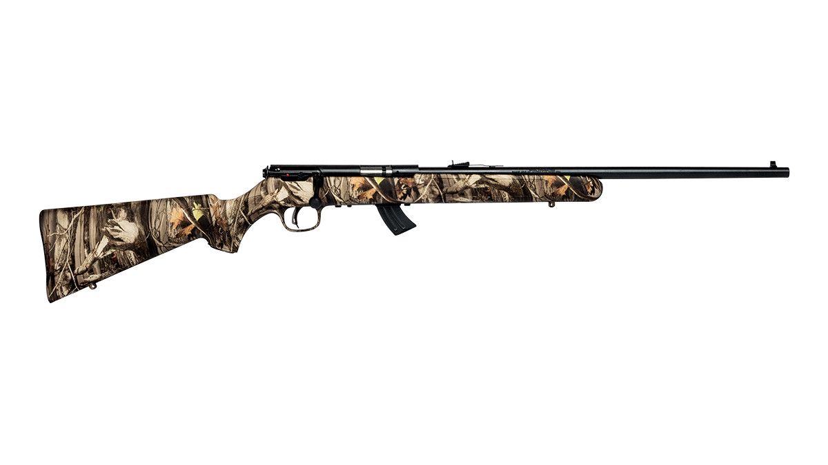 Savage Mark II  Bolt-Action Rimfire Rifle, Camo Synthetic Stock, Blued, 22 LR