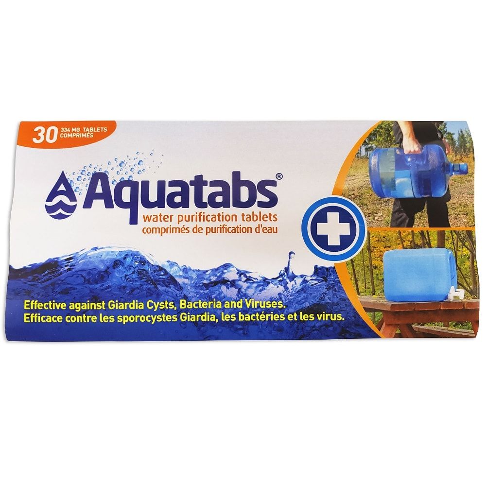 Aquatabs Water Purification Tablets 30 Tabs (20 Litre each Tab)