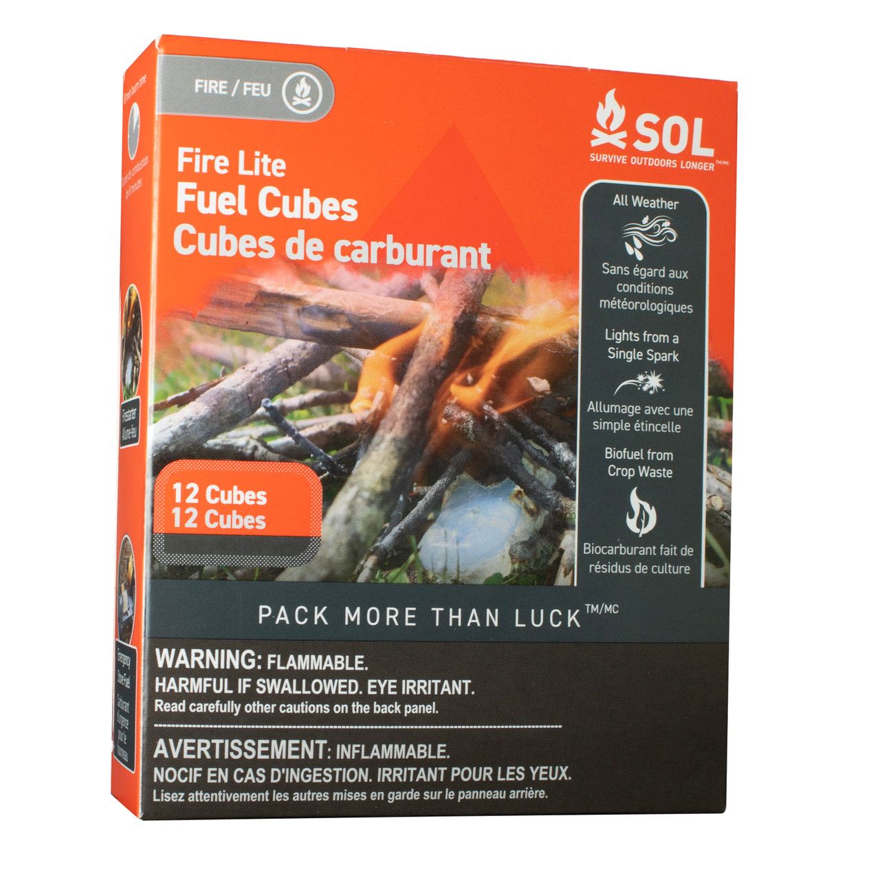 SOL  Fire Lite Fuel Cubes in Box
