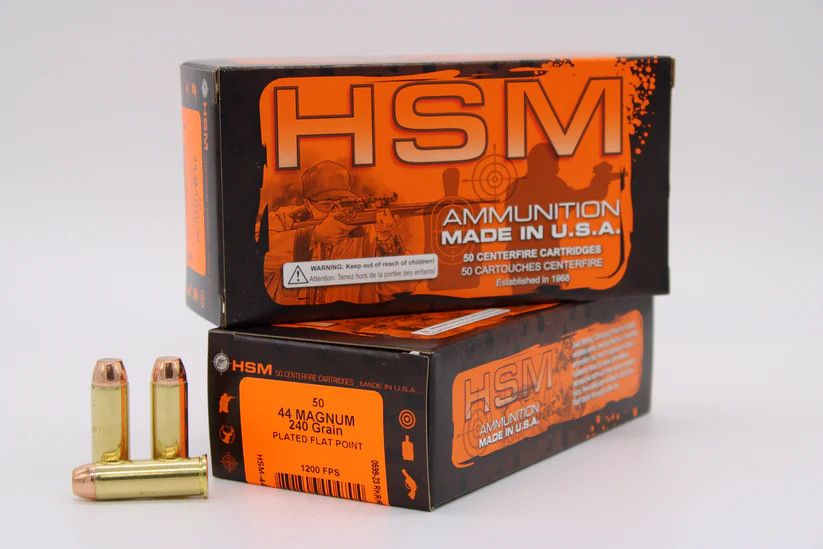 HSM 44  Rem Mag  240 Grain, Plated  FP