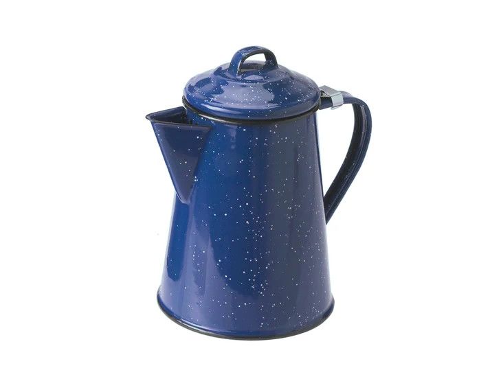 GSI Blue Camping Enamelware 8 Cup Coffee Pot