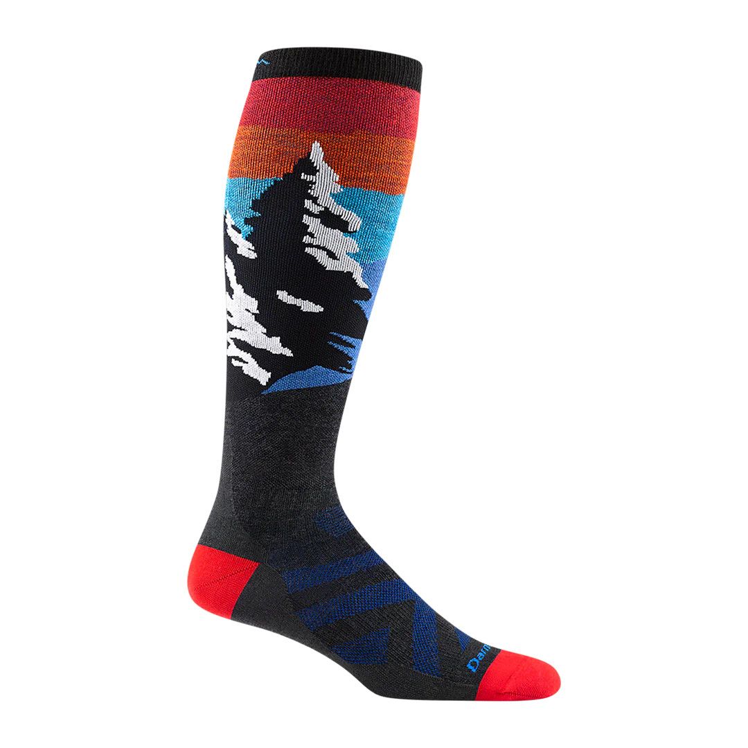 Darn Tough Men's Solstice Over-the-Calf Ski &amp; Snow Sock, Size: Medium (Men's 8-9.5), Colour: Charcoal