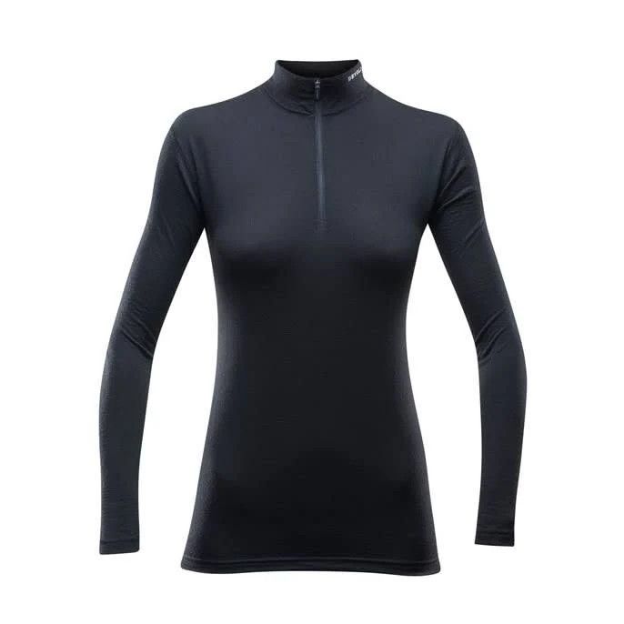 Devold Hiking Woman Halfzip Neck Large Black