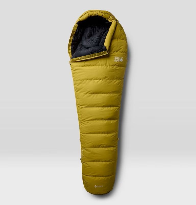 Mountain Hardwear Bishop Pass Windstopper 0°F / -18°C Sleeping Bag Regular, Color: Bright Olive, Zipper: Left Hand
