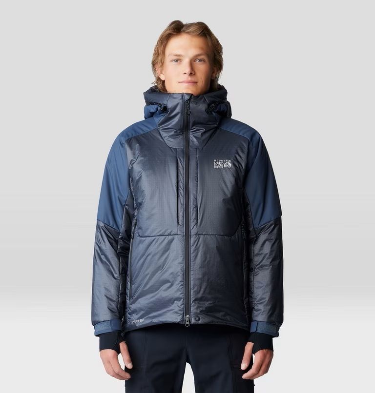 Mountain Hardwear Men's Compressor Alpine Hooded Jacket, Size: Medium, Colour: Blue Slate