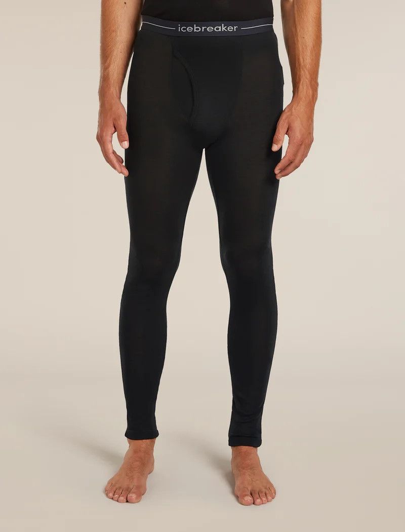 Icebreaker Men's Merino 175 Everyday Thermal Leggings w/Fly, Size: Small, Colour: Black