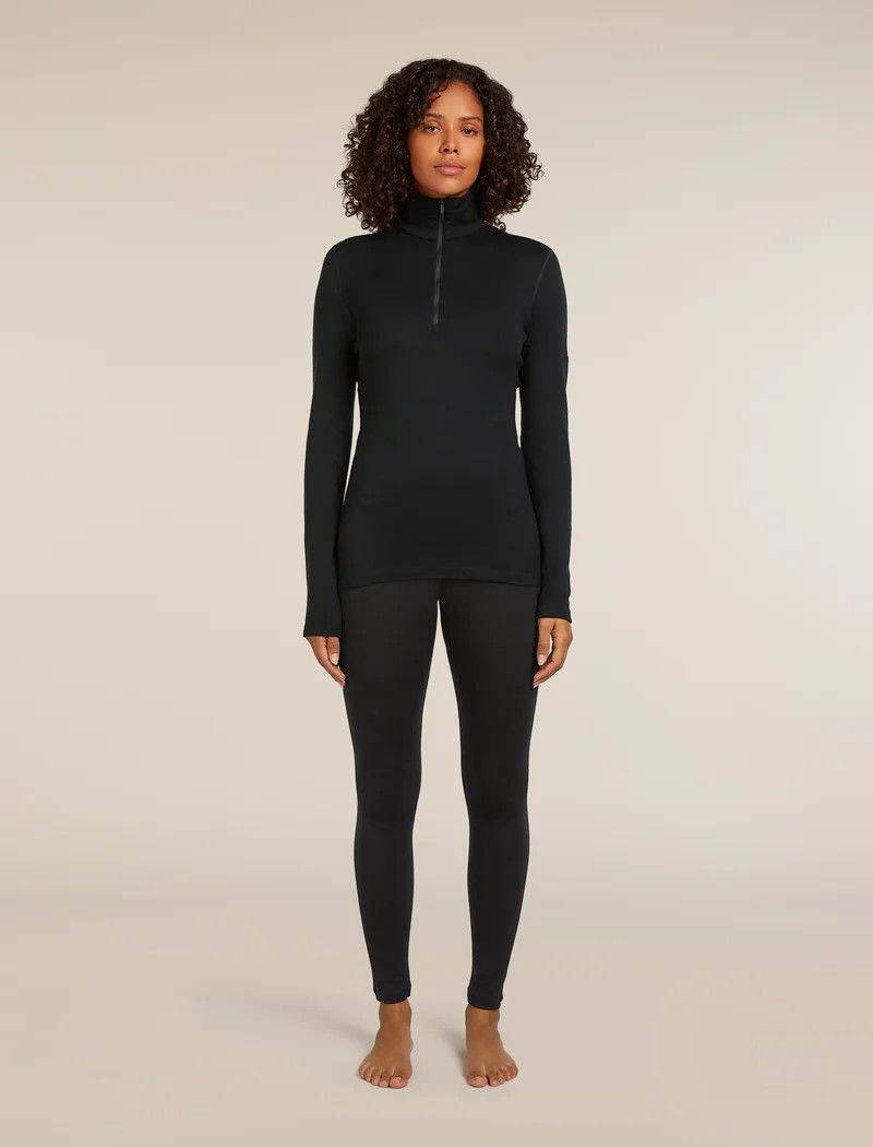 Icebreaker Women's Merino 260 Oasis Long Sleeve Half Zip Thermal Top