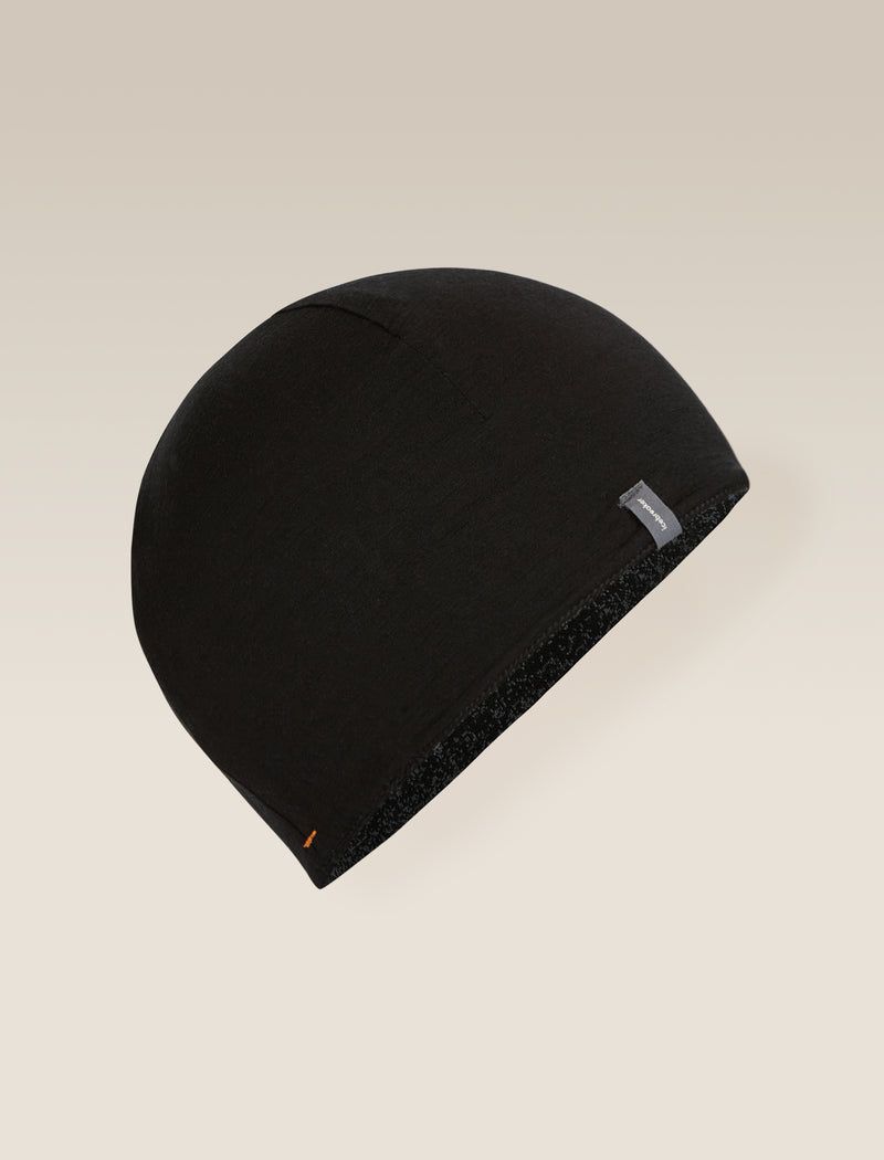 Icebreaker Unisex Merino 260 Oasis Vertex Reversible Beanie Chillwave, Color: Black/Obsidian