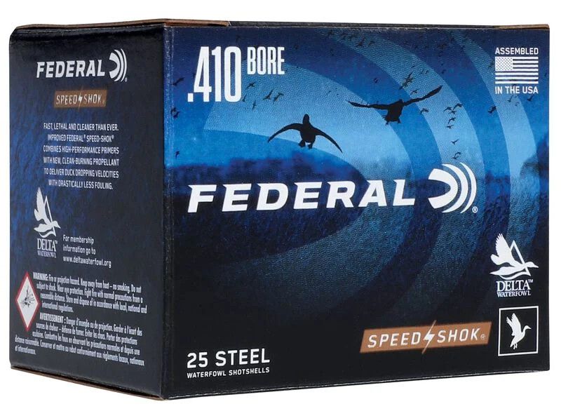 Federal Speed-Shok  410 Gauge 3" # 6 Shot Steel 3/8 Oz