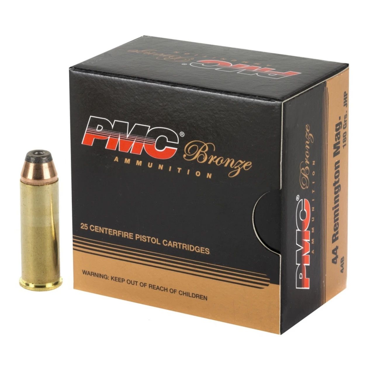 PMC 44 Rem Mag 180 Grain Jacketed Hollow Point 25/Box