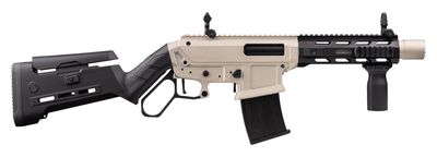 EGE Arms Levar12S Lever Action Tactical Shotgun 12 Gauge 3" 10.6" Barrel, Synthetic Nickel