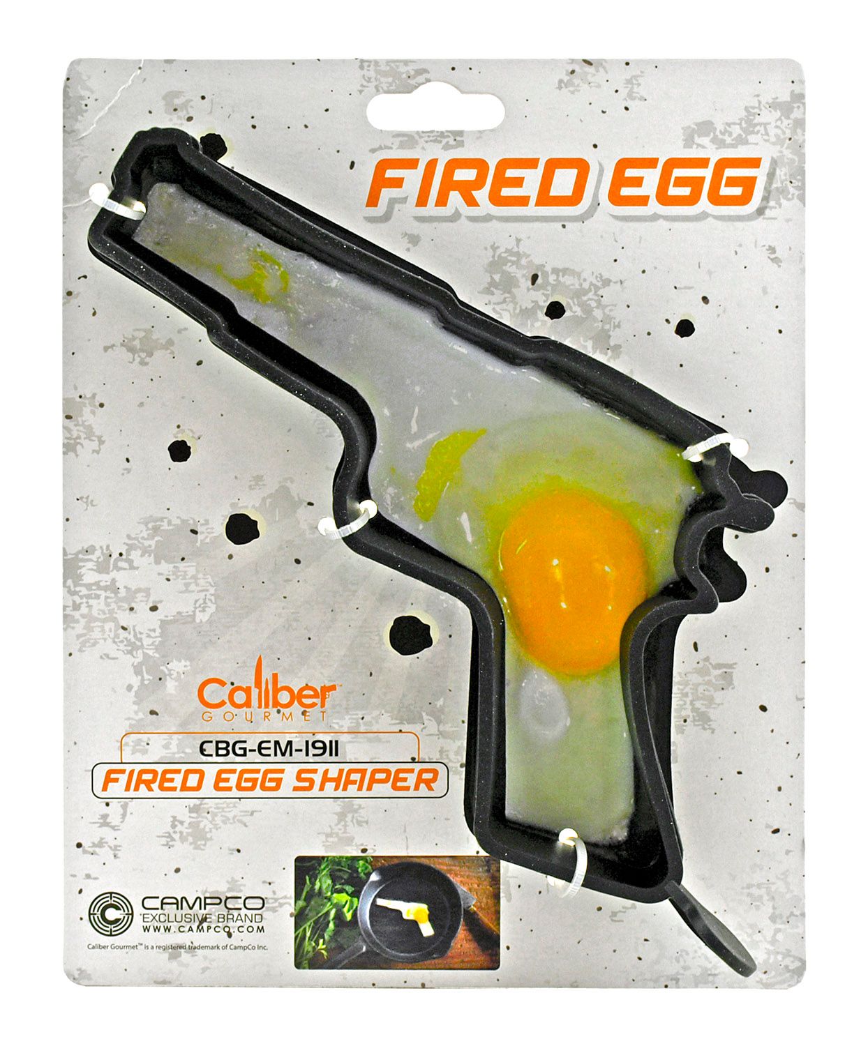 Caliber Gourmet Fired Eggs, Non-Stick Silicone Egg Shaper Model 1911