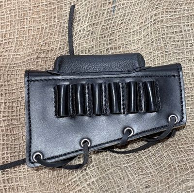 Cadsand Blades Leather Ammo Buttstock Carrier with Cheek Riser