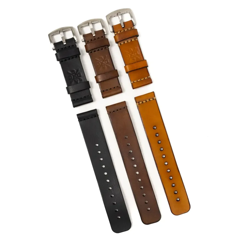 KIT 3 Leather Watch Straps