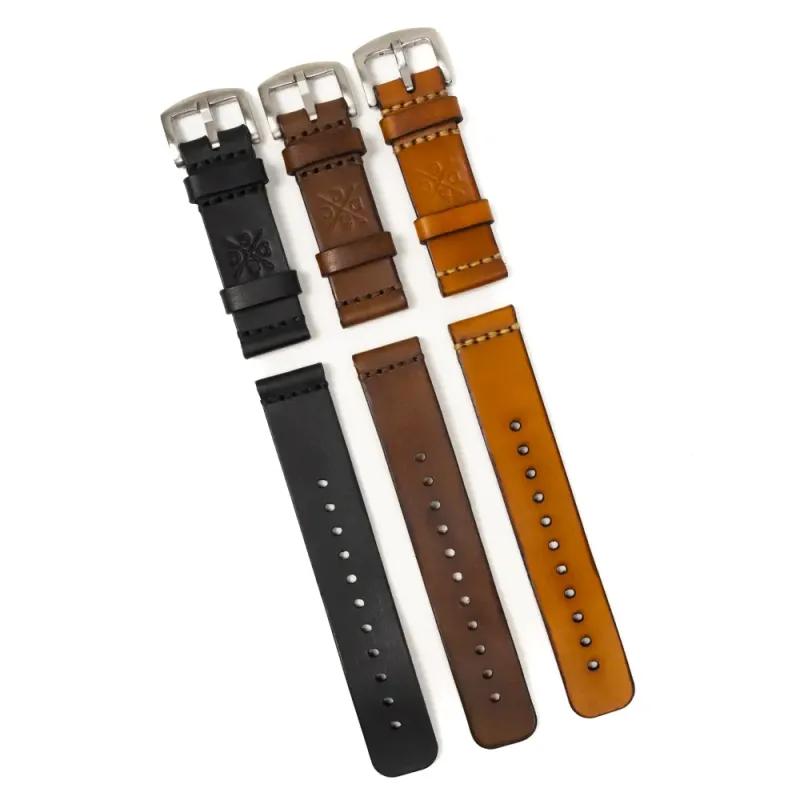 KIT 3 Leather Watch Straps