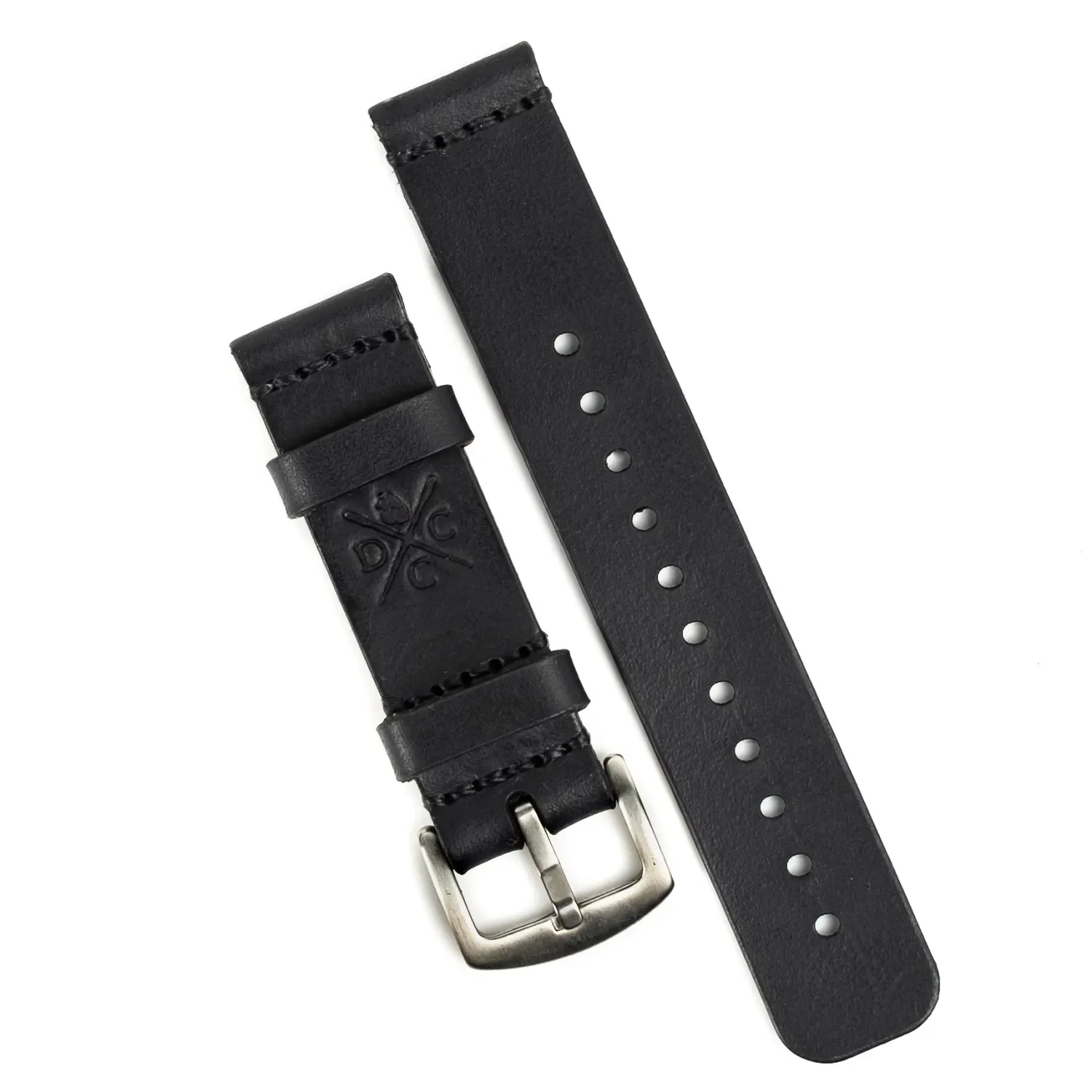 Leather Watch Strap Black