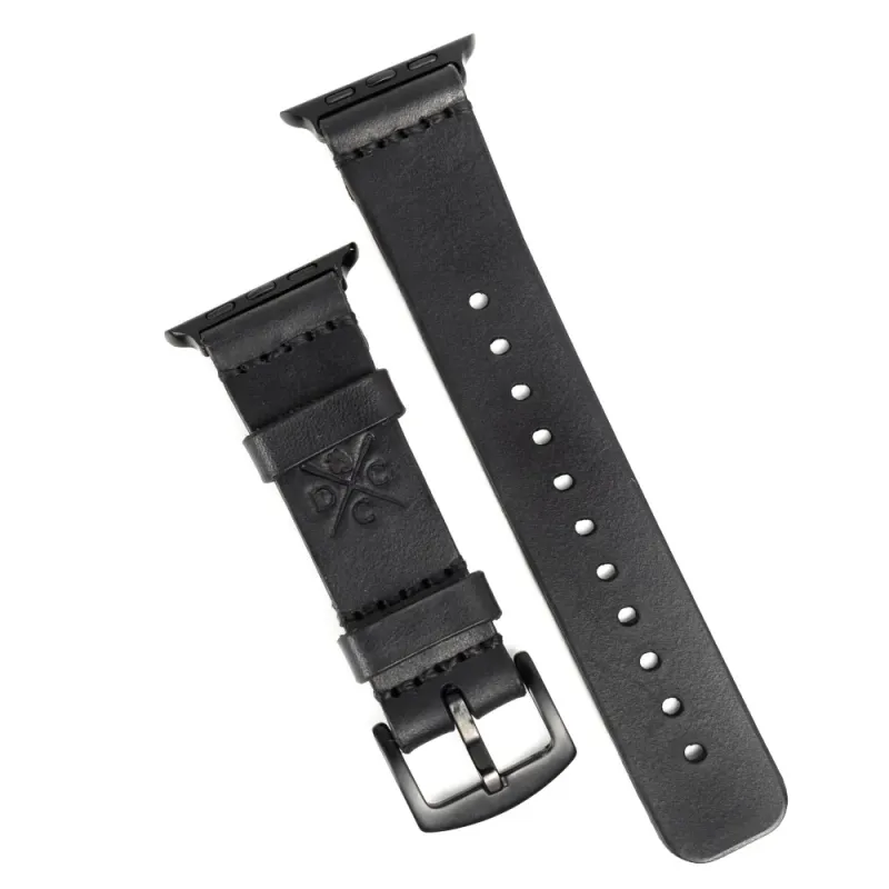 Apple Watch Leather Strap Black