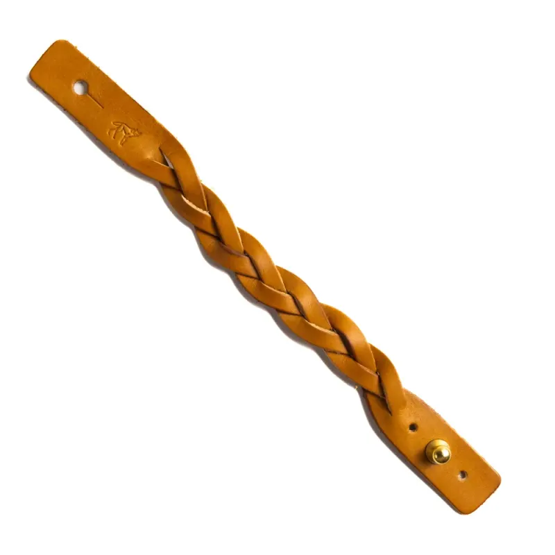 Havana Braided Leather Bracelet
