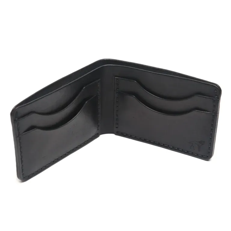 Black Bifold Leather Wallet NO.5