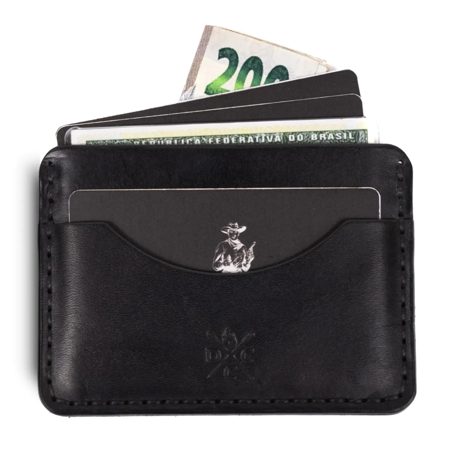 Minimalist Leather Wallet No.3 Black